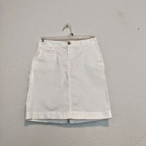 Old Navy White Perfect Pencil Cotton Skirt sz 2